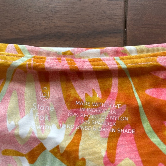 Stone Fox Swim Rio Swim Bottom Hot Tropix Size L - Picture 9 of 10